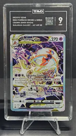 Deoxys VSTAR GG46/GG70 Pokemon Crown Zenith Full Art 2023 - TAG 9 - Image 1