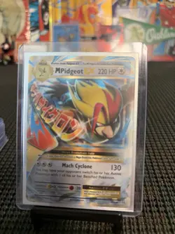 Holo Pokemon TCG M Pidgeot EX Full Art Ultra Rare Card 65/108 XY Evolutions - Image 1