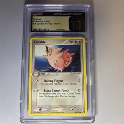 Pokemon Clefable EX 36/115 EX Unseen Forces CGC Pristine 10 2005 Card - Image 1