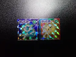 Pokemon GB Pocket Mini Card Prism Holo x2 Vaporeon Jolteon #5747 PLAY - Image 1