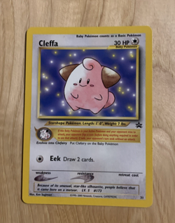 2001 CLEFFA BLACK STAR PROMO #31 POKEMON TCG NM - Image 1