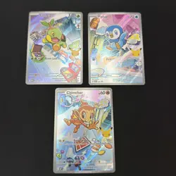 Pokemon TCG First Partner Illustration Series 1 Gen 4 Sinnoh Starters (C) - Image 1