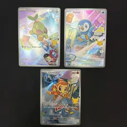 Pokemon TCG First Partner Illustration Series 1 Gen 4 Sinnoh Starters (C) - Image 2