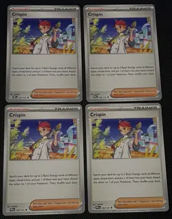 4x Crispin 105/131 Sv: Prismatic Evolutions PLAYSET x4 - Pokemon TCG - NM - Image 1