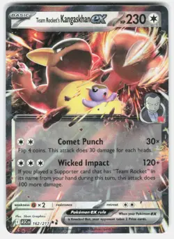 TEAM ROCKET'S KANGASKHAN EX 162/217 ASCENDED HEROES POKEMON HOLO NM/M - Image 1
