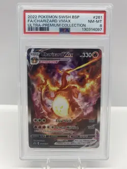 PSA 8 Charizard VMAX SWSH261 Pokemon Ultra Premium Collection - Image 1