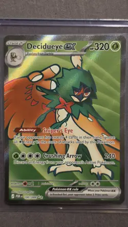 Pokemon TCG: DECIDUEYE ex Full Art Ultra Rare #100/088 – ME03 Perfect Order - Image 1