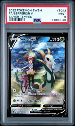 Pokemon TCG Sword & Shield Silver Tempest Trainer Gallery Serperior V TG13 PSA 9 - Image 1