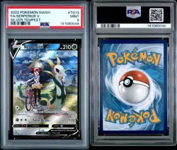 Pokemon TCG Sword & Shield Silver Tempest Trainer Gallery Serperior V TG13 PSA 9 - Image 3