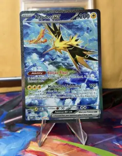 Pokemon TCG Zapdos ex 202/165 Scarlet & Violet 151 EX Illustration Rare Holo - Image 1