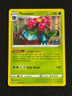 Pokemon TCG- Venusaur Pokemon Go 003/078 Holo Rare - Image 1