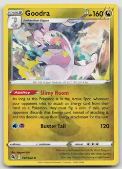 Goodra 197/264 Rare Fusion Strike Pokemon NM - Image 1