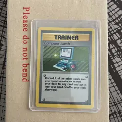 Computer Search 71/102 Rare Base Set Unlimited Pokemon LP/MP - Image 1