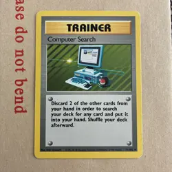 Computer Search 71/102 Rare Base Set Unlimited Pokemon LP/MP - Image 2