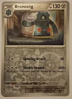 Bronzong Reverse Holo Surging Sparks SSP EN 127/191 Pokemon Card - Image 1