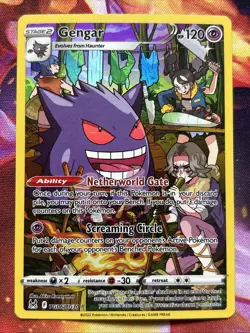 Pokemon Gengar TG06/TG30 Lost Origin Trainer Gallery Ultra Rare Full Art Holo NM - Image 1
