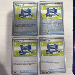 Pokemon TCG Playset - 4x Pokegear 3.0 -084/086 - Black Bolt - Near Mint - Image 1
