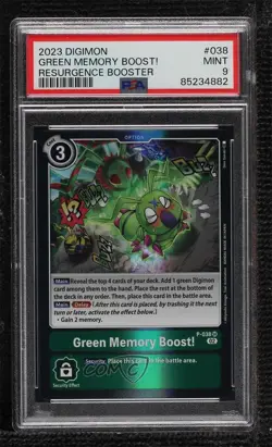 2020-Current Digimon Card Game - Promotion Pack Ver 00 #P-038 PSA 9 MINT - Image 1
