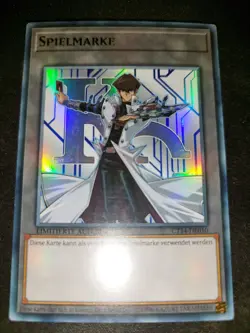 1x Seto Kaiba Spielmarke CT14-DE010 ULTRA RARE Limit. Auflage Yu-Gi-Oh Near Mint - Image 1