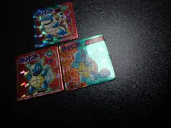 Pokemon GB Pocket Mini Card Prism Holo x3 Blastoise Evolutions #5744 - Image 3