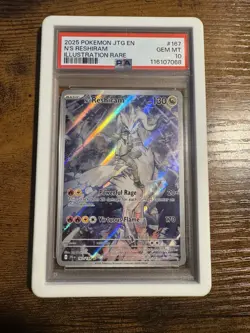 PSA 10 N's Reshiram Illustration Rare Holo Miscellaneous Cards 167/159 2025 ENG - Image 1