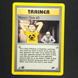 Blaine's Quiz #3 112/132 - 1st Edition Gym Challenge - Pokemon Card - Image 3