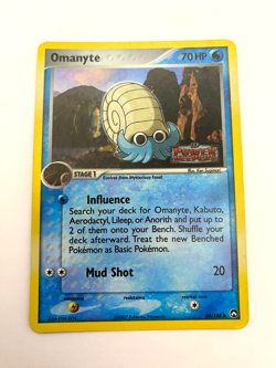 Pokemon Card - Reverse-Holo Omanyte 56/108 EX Power Keepers *HP* Common - Image 1