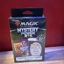 Magic MTG Mystery Power Box Sealed | 2 Booster Packs 1 Foreign Pack 1 Promo Card - Image 1