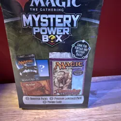 Magic MTG Mystery Power Box Sealed | 2 Booster Packs 1 Foreign Pack 1 Promo Card - Image 2