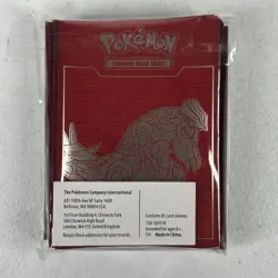Pokemon TCG Groudon XY Primal Clash Elite Trainer Box Card Sleeves Set of 65 - Image 1