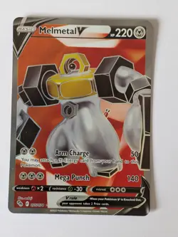 Pokemon Card Melmetal V 075/078 Ultra Rare Pokemon Go MP - Image 1
