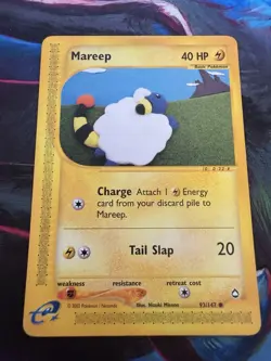 Pokemon TCG Aquapolis Mareep Card 93/147 - Image 1