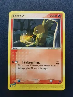 Pokemon Card Torchic 77/97 EX Dragon Common - Image 1