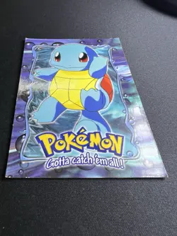 Squirtle #07 E7 of 12 Topps Pokemon Card Series 1 TV Animation 1999 - Image 3