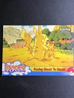 Pokemon Card - Racing Cheek to Cheek 48 - Pikachu's Vacation - Topps - Image 1