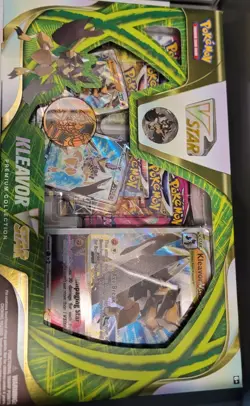 Pokemon Pokemon TCG Kleavor VSTAR Premium Collection Box Promo 3 Cards 2022 - Image 1