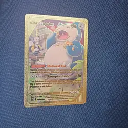 Snorlax 150hp Gold Foil Fan Art Collector Card TCG - Image 1