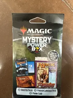 Magic MTG Mystery Power Box Sealed | 2 Booster Packs 1 Foreign Pack 1 Promo Card - Image 3
