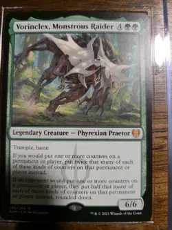 MTG Vorinclex, Monstrous Raider Kaldheim Mythic Rare Card Near Mint Condition - Image 1
