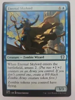 MTG Magic The Gathering Card Eternal Skylord Creature Zombie Wizard Blue MIC - Image 1