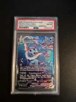 Pokemon Aquana VMAX , PSA 8 | DE, SWSH182 Promo | NM-Mint, Rare - Image 1