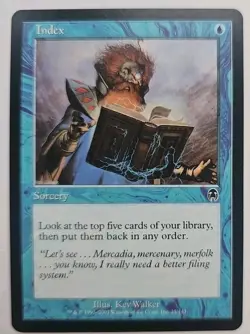MTG Magic The Gathering Card Index Sorcery Blue Apolcalypse - Image 1