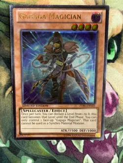 Yu-Gi-Oh! Gagaga Magician ZTIN-ENV01 Ultimate Rare - Heavy Foil Shift - MP - Image 1