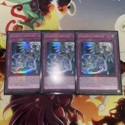 DOMINUS IMPULSE x3 PLAYSET MZMU-EN126 ULTRA RARE 1st EDITION YUGIOH - Image 1