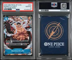 2025 ONE PIECE OP13 058 CARRYING ON HIS WILL MONKEY D LUFFY TREASURE RARE PSA 10 - Image 3