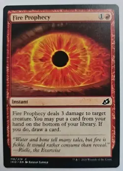 MTG Magic The Gathering Card Fire Prophecy Instant Red Prophecy 2020 - Image 1