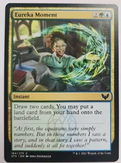 MTG Magic The Gathering Card Eureka Moment Instant Green Blue Strixhaven 2021 - Image 1