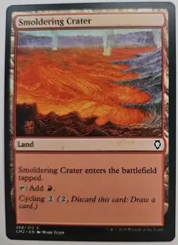 MTG Magic The Gathering Card Smoldering Crater Land Commander 2018 - Image 1