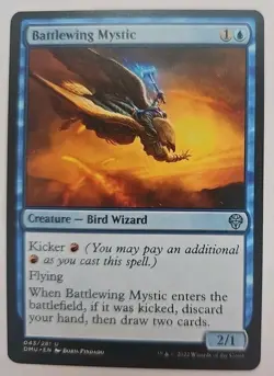 MTG Magic The Gathering Card Battlewing MysticCreature Bird Wizard Blue DMU - Image 1
