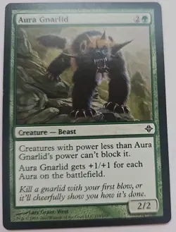 MTG Magic The Gathering Card Aura Gnarlid Creature Beast Green Rise Of The Eldra - Image 1